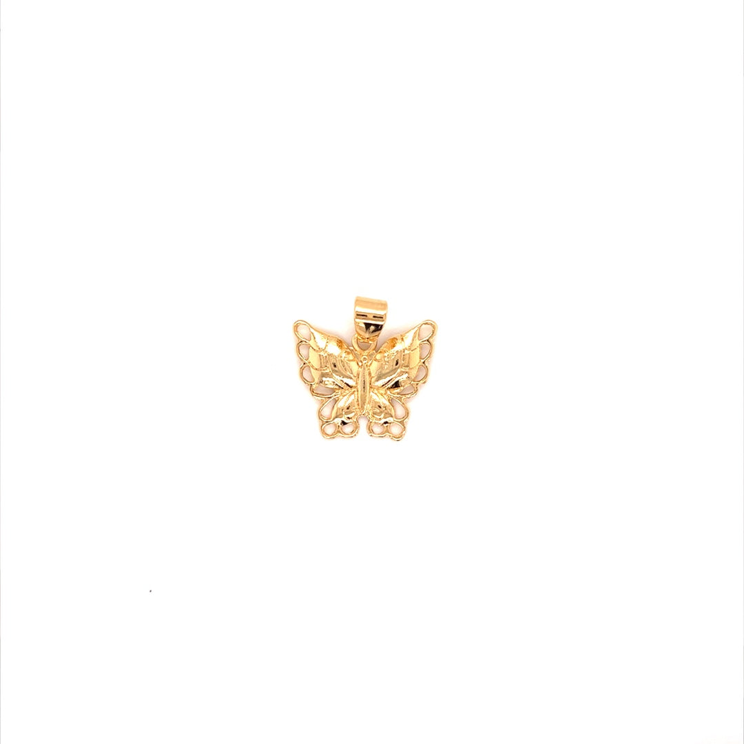 Butterfly Pendant  24mm- Gold Filled
