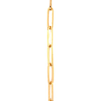 16" 4mm Paperclip Chain - Gold Filled