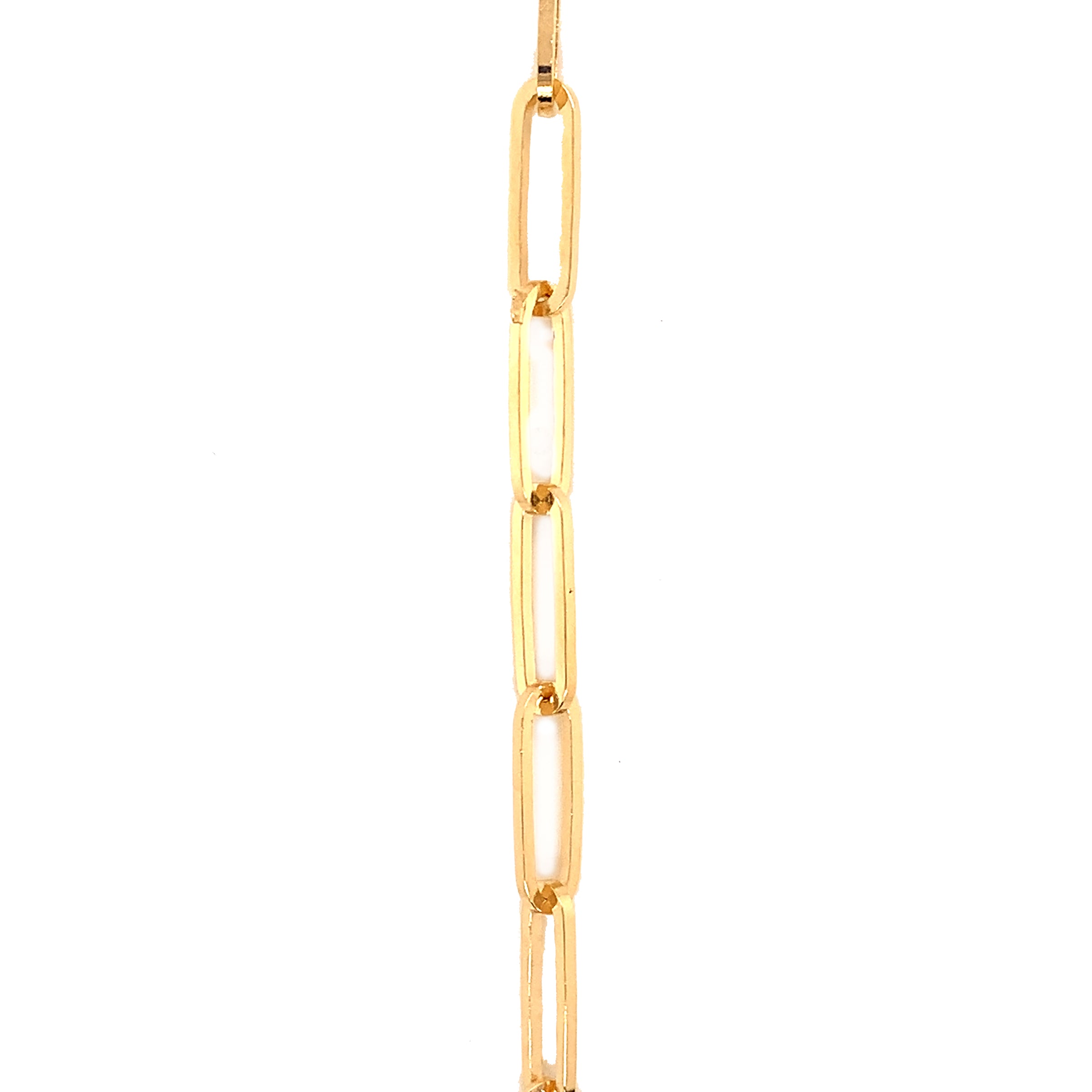 16" 4mm Paperclip Chain - Gold Filled