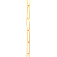 16" 4mm Paperclip Chain - Gold Filled
