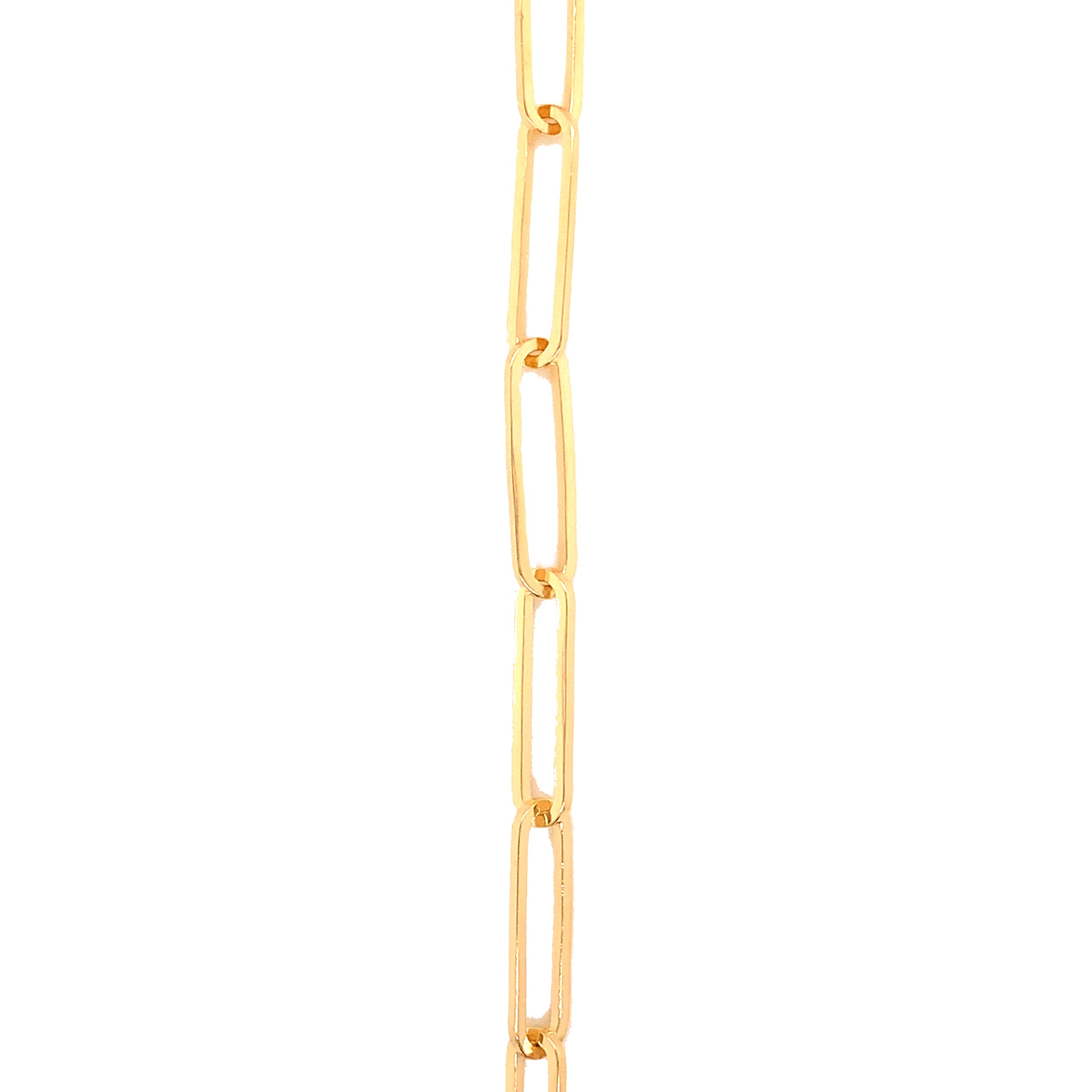16" 4mm Paperclip Chain - Gold Filled