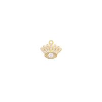 CZ Evil Eye Charm 13mm - Gold Plated