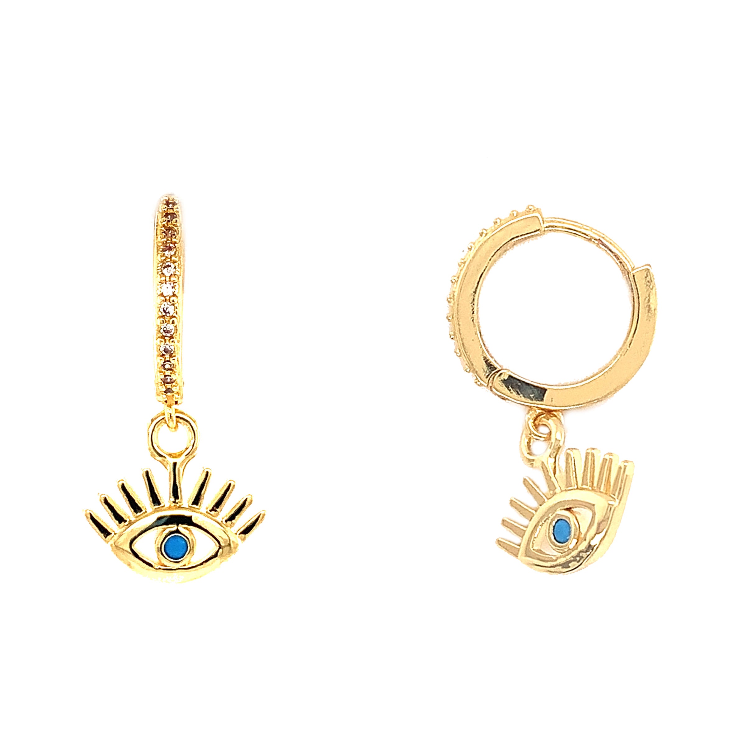 CZ Lucky Eye Hoops 