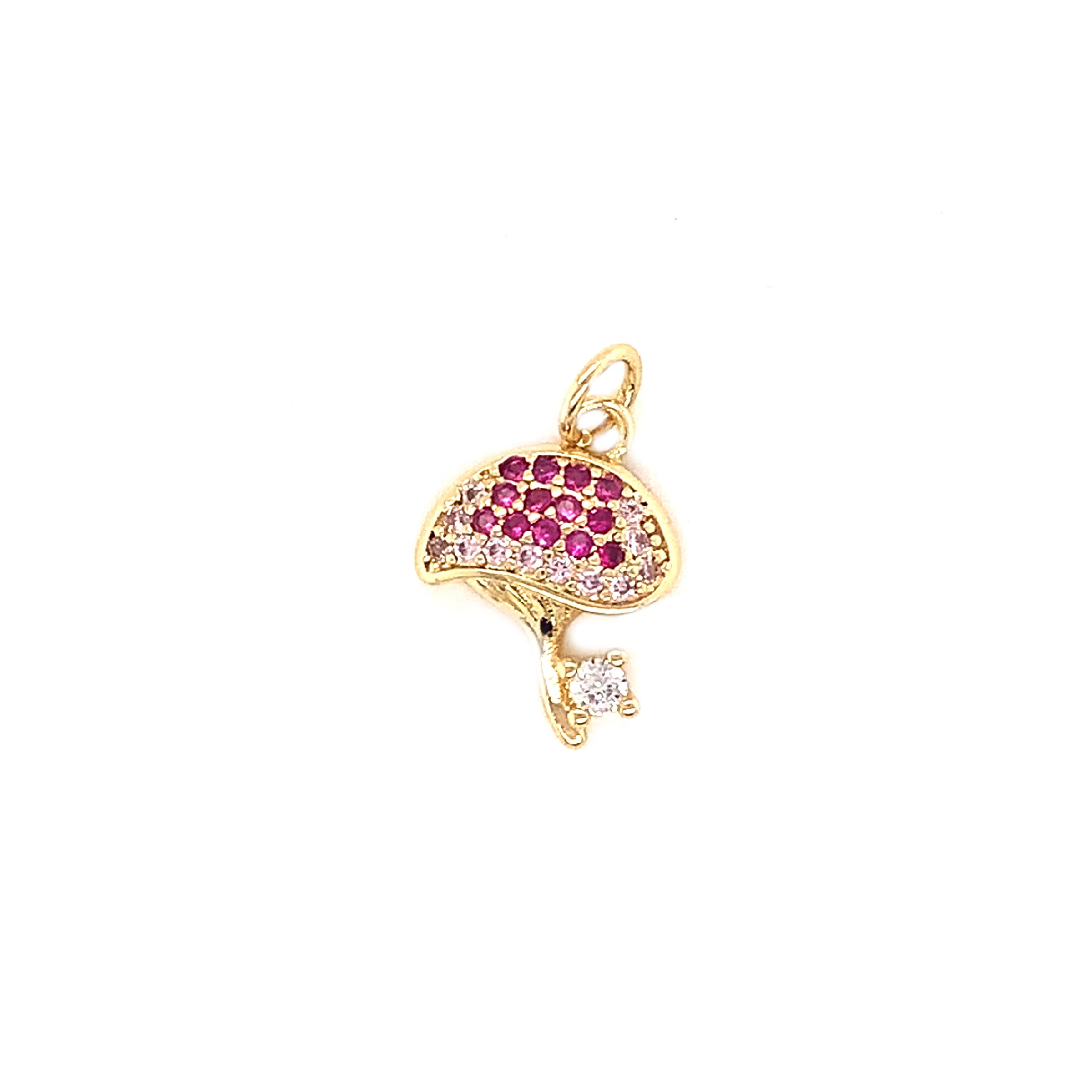 CZ Mushroom Charm