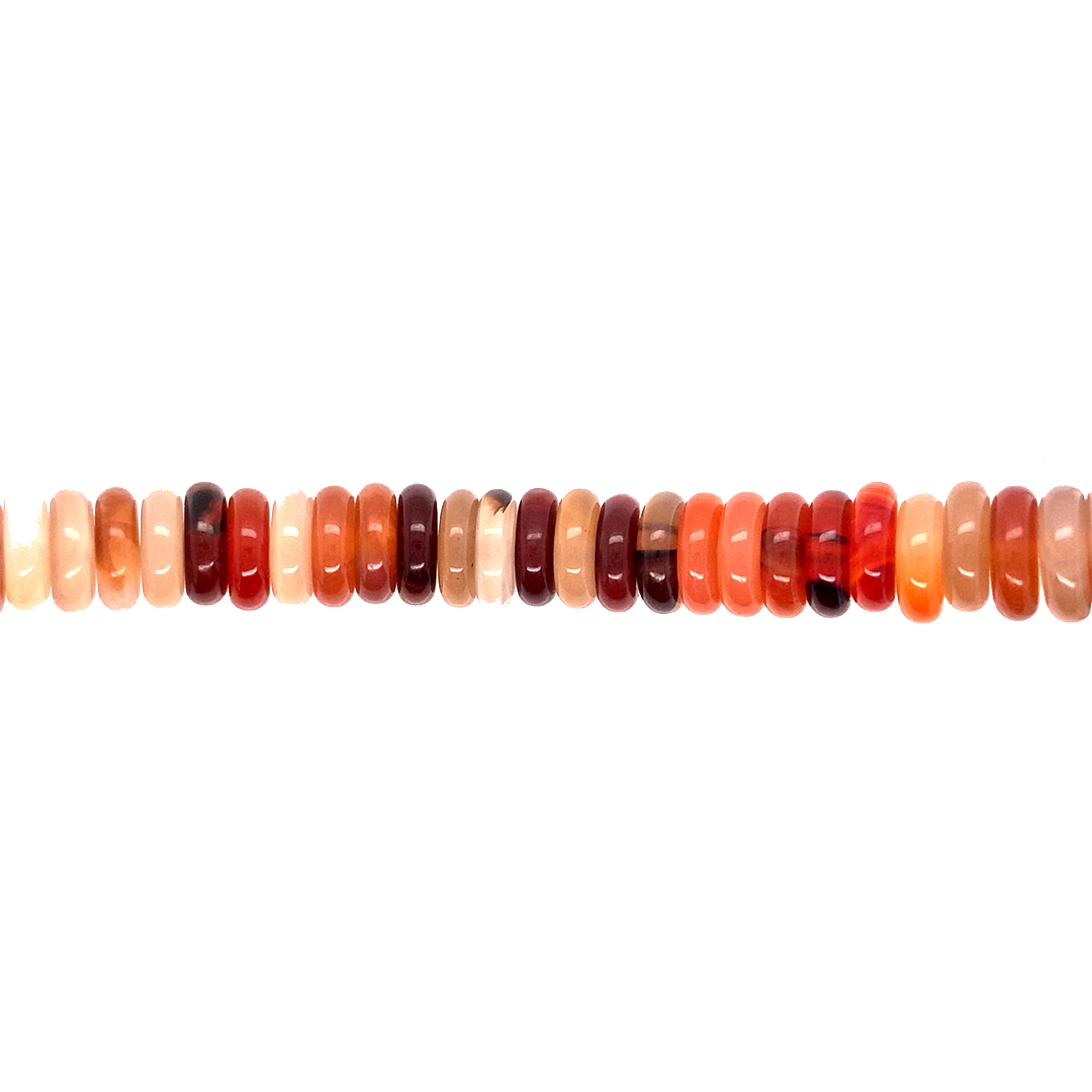 Carnelian Gemstone 12mm - Rondelle