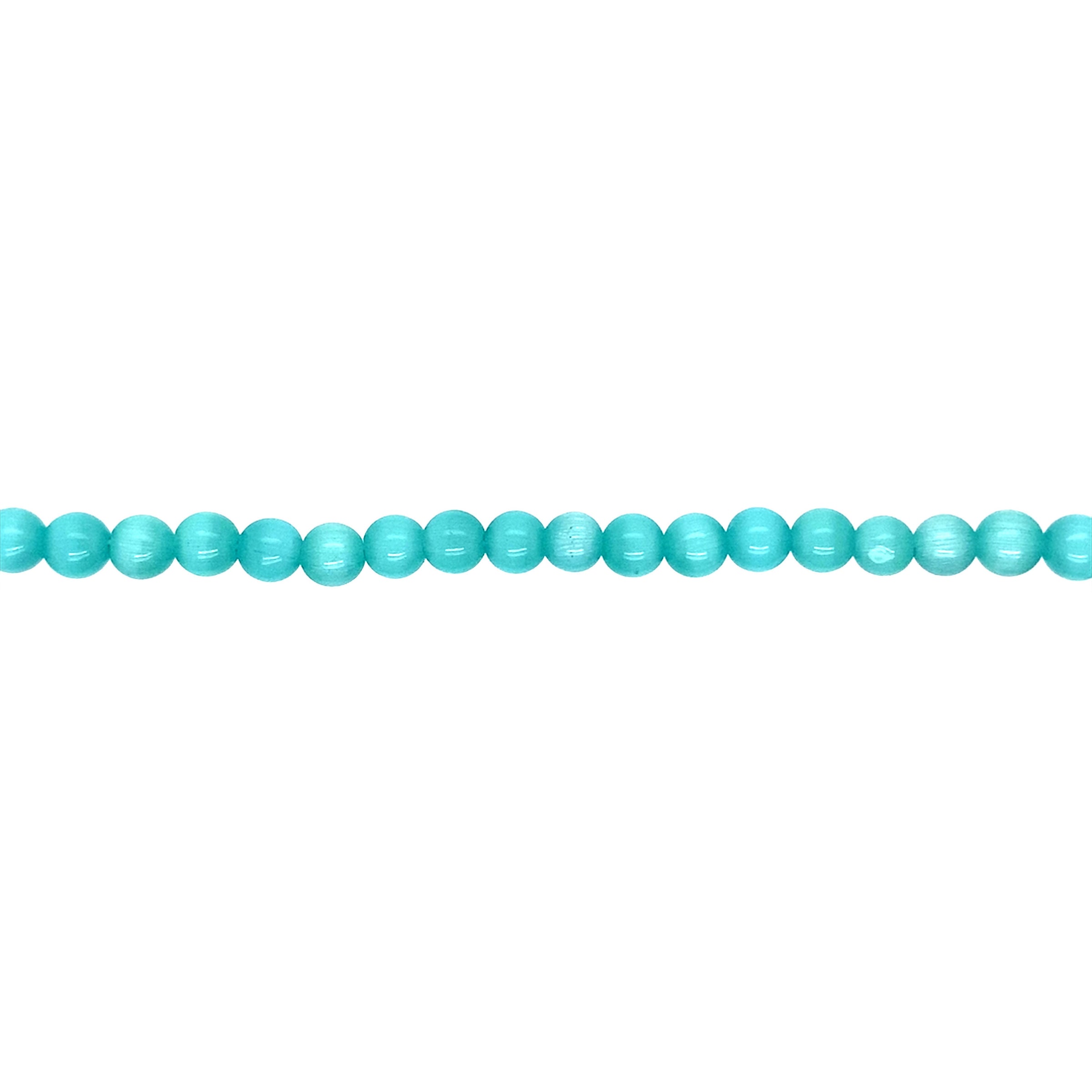 Celeste Blue Cats Eye 6mm - Round