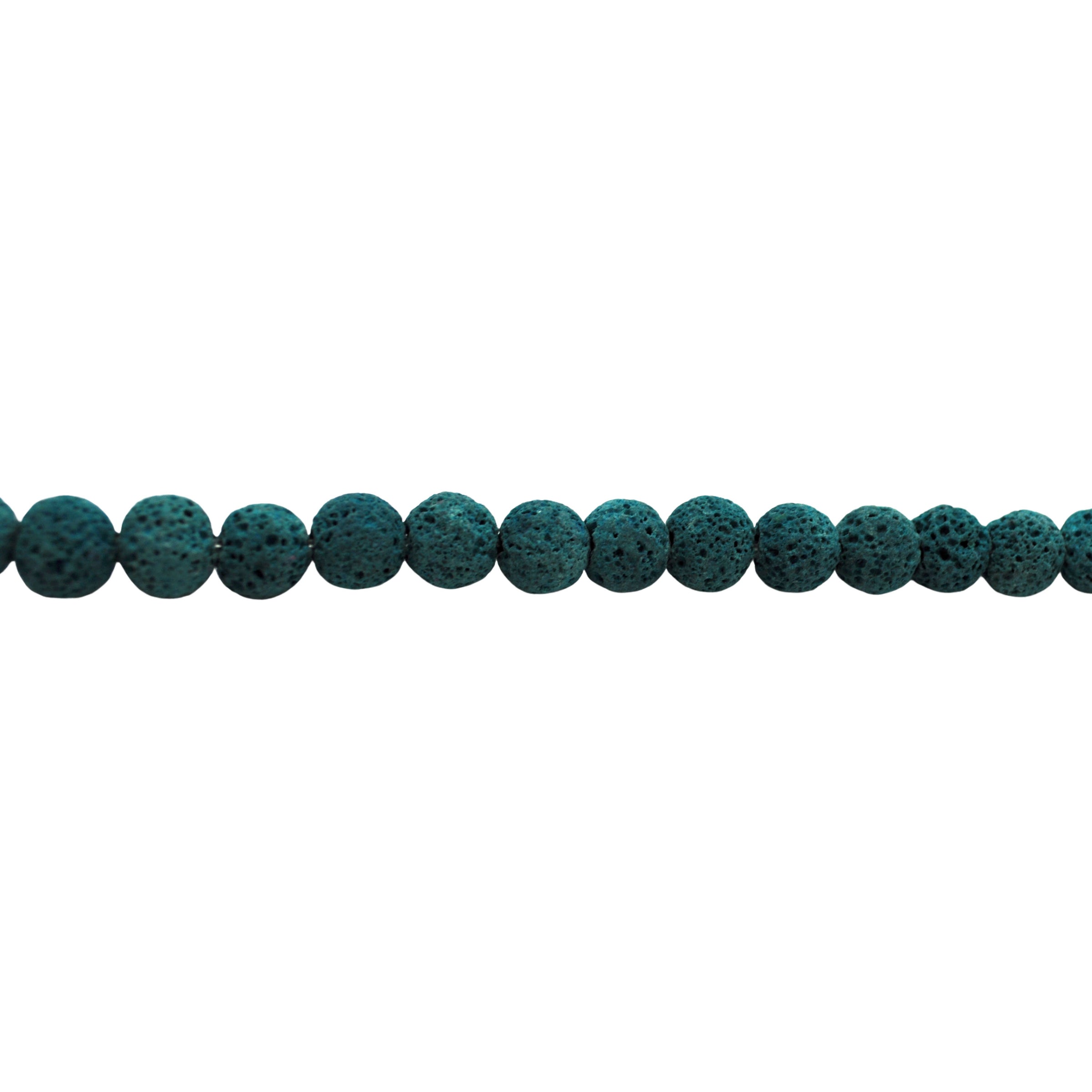 Cerulean Blue Lava Beads 10mm