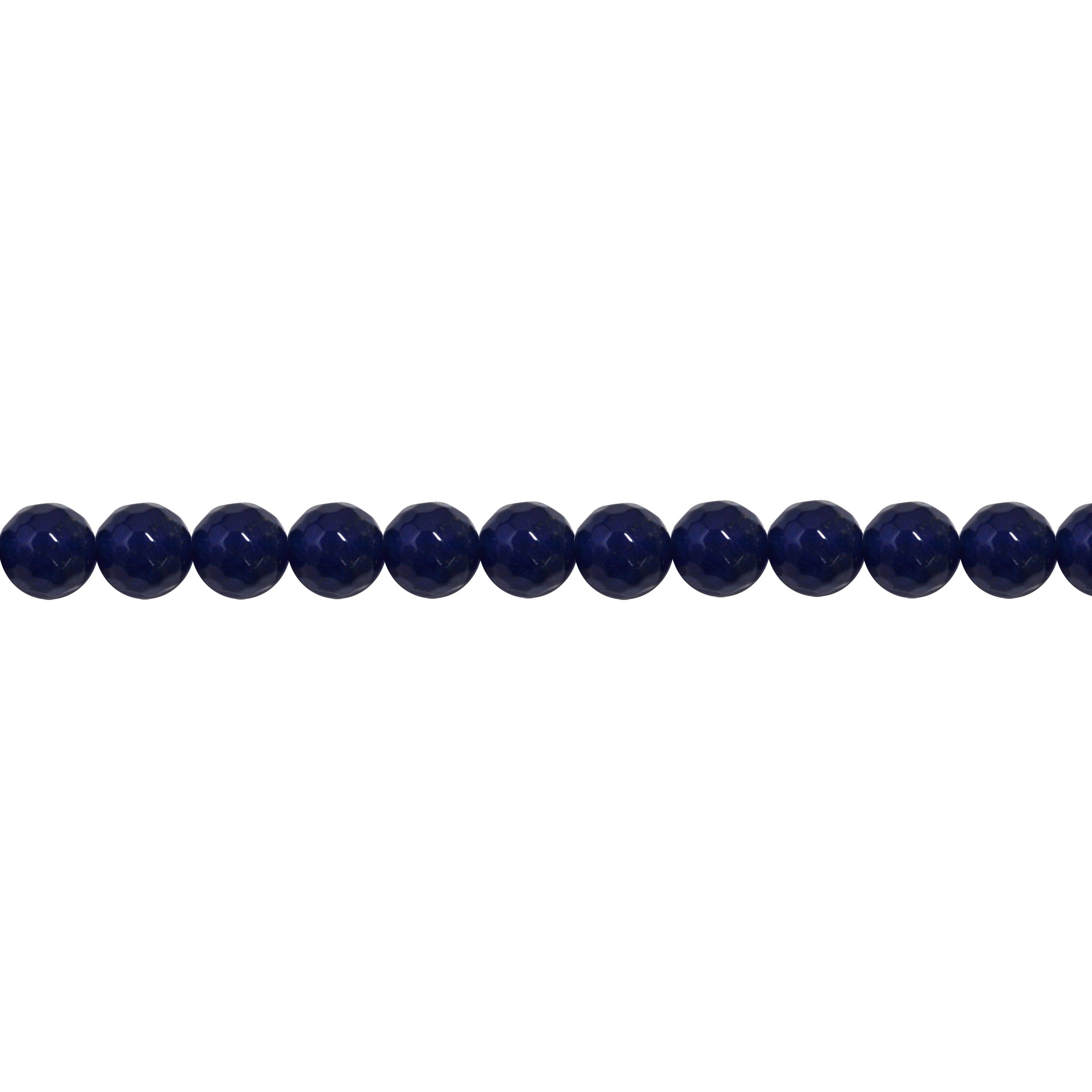 Cobalt Blue Shimmer Jade 12mm - Faceted