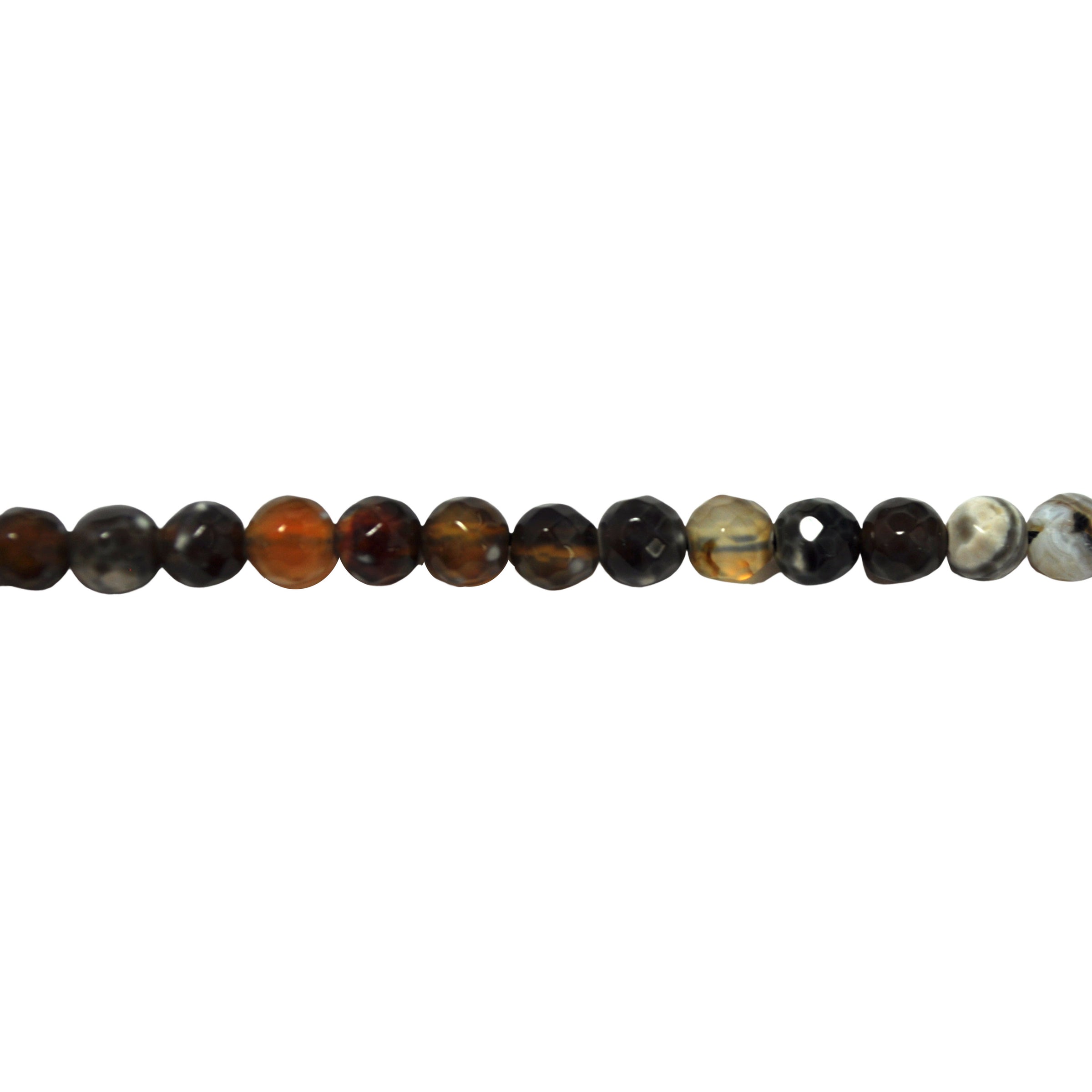 Coffee Fire Agate 6mm - Faceted