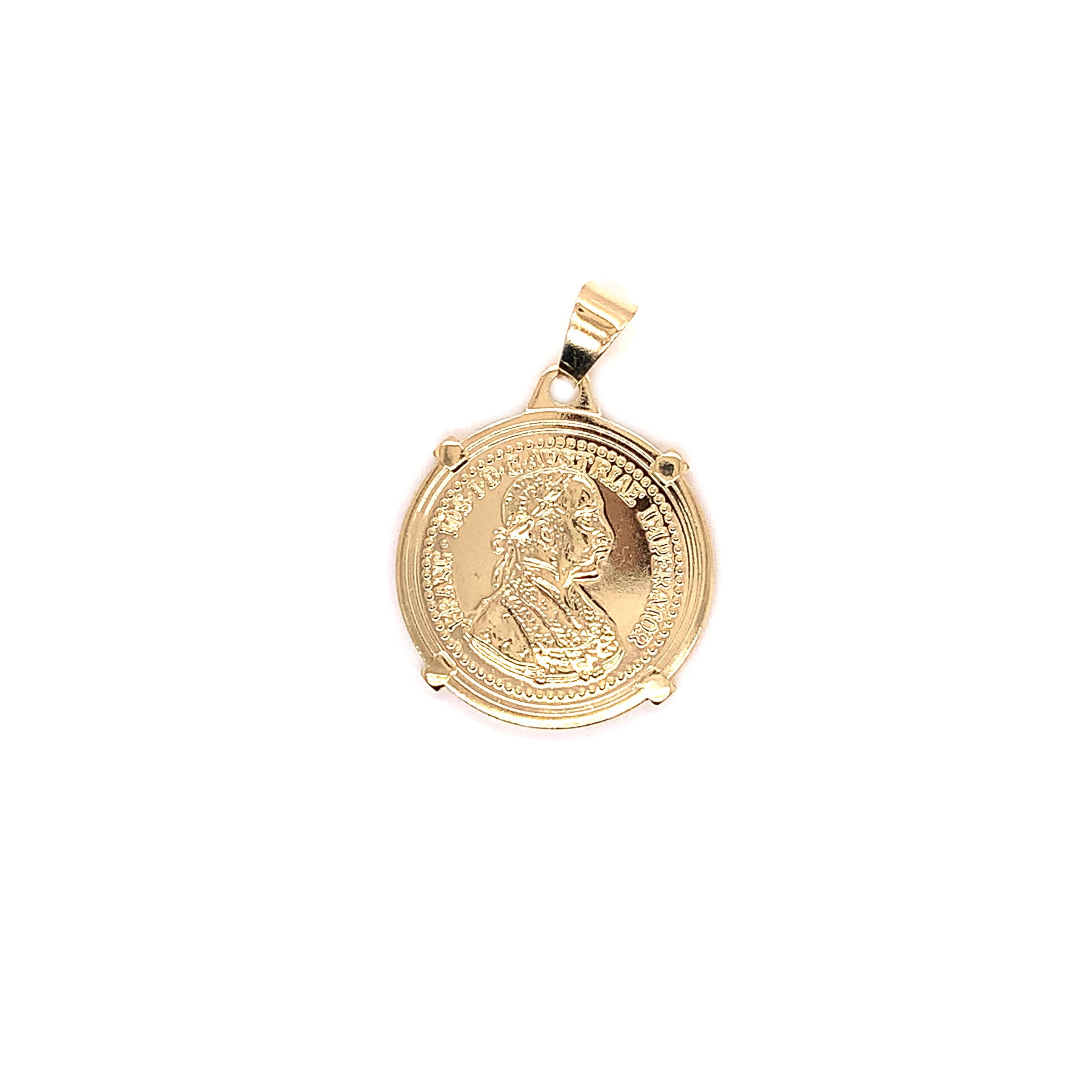 Coin Pendant 23mm - Gold Filled