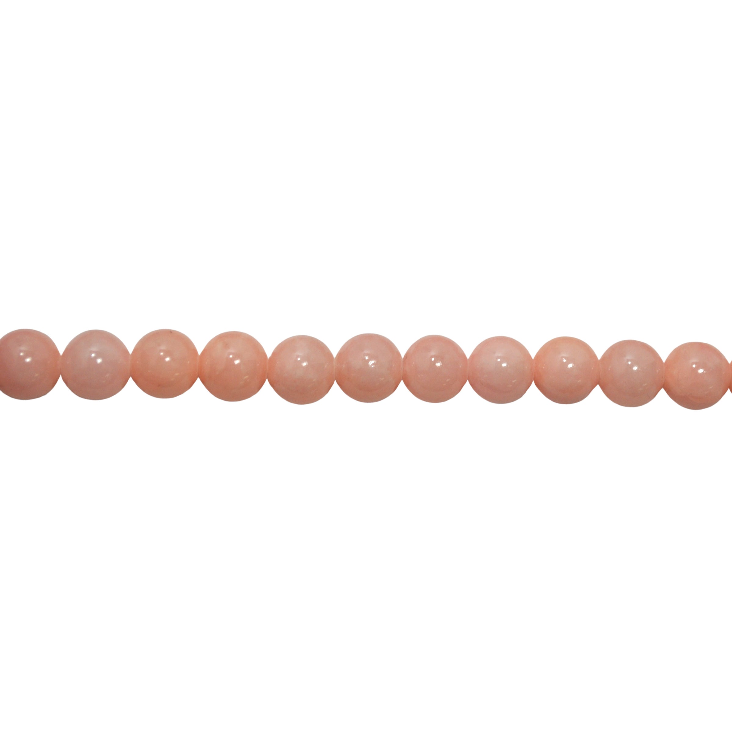 Coral Mashan Jade 8mm - Round