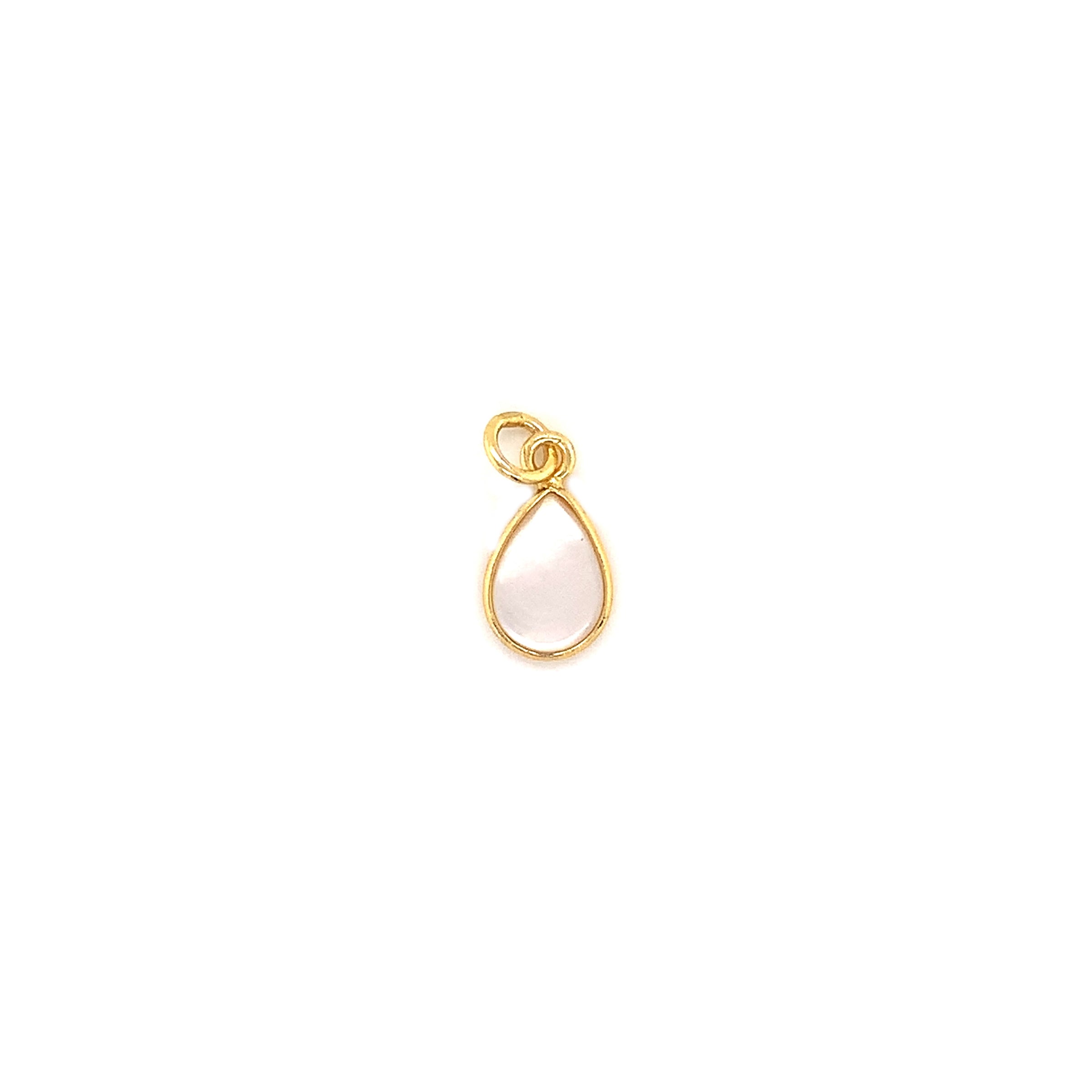 Teardrop Pearl Pendant - Gold Plated