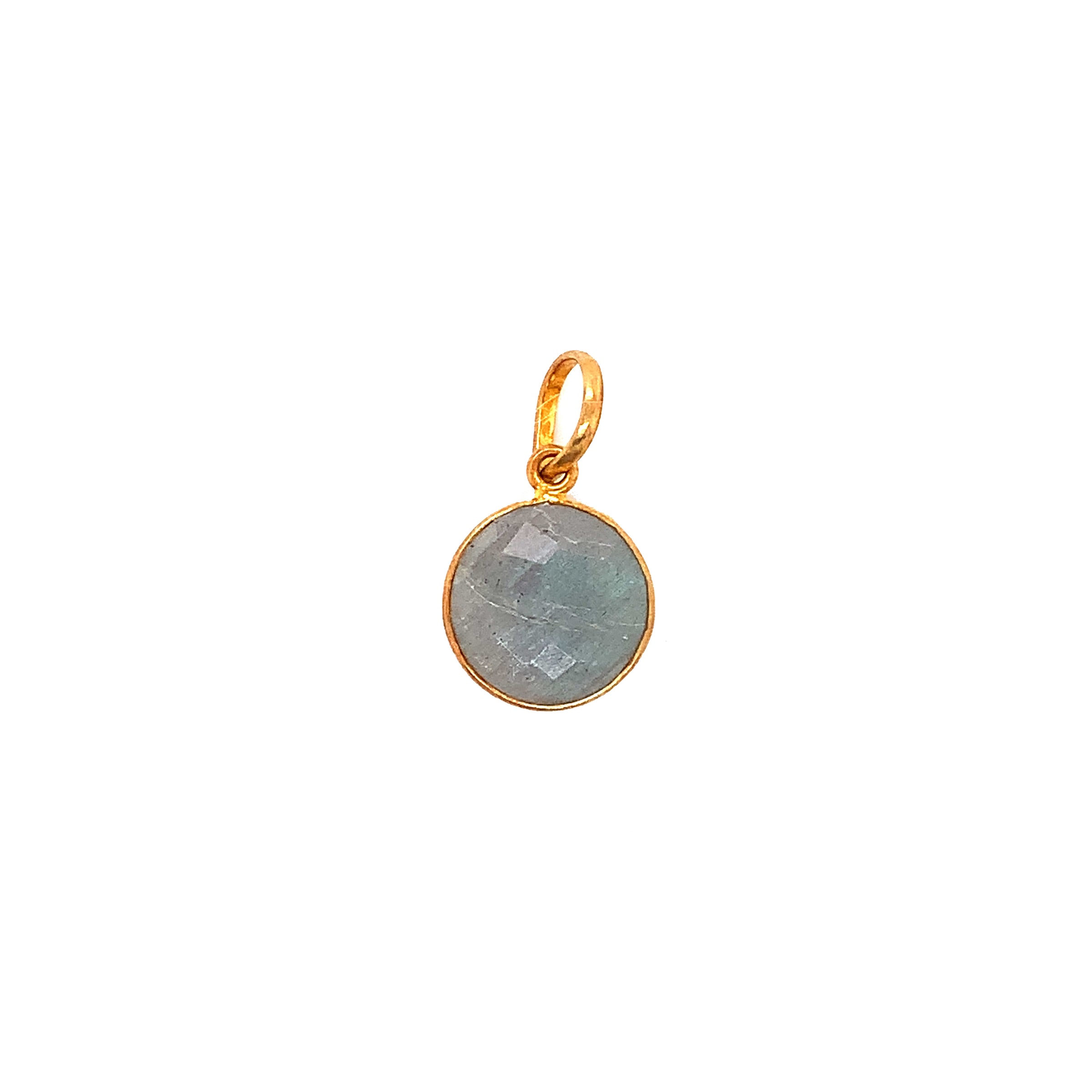 12mm Labradorite Round Pendant