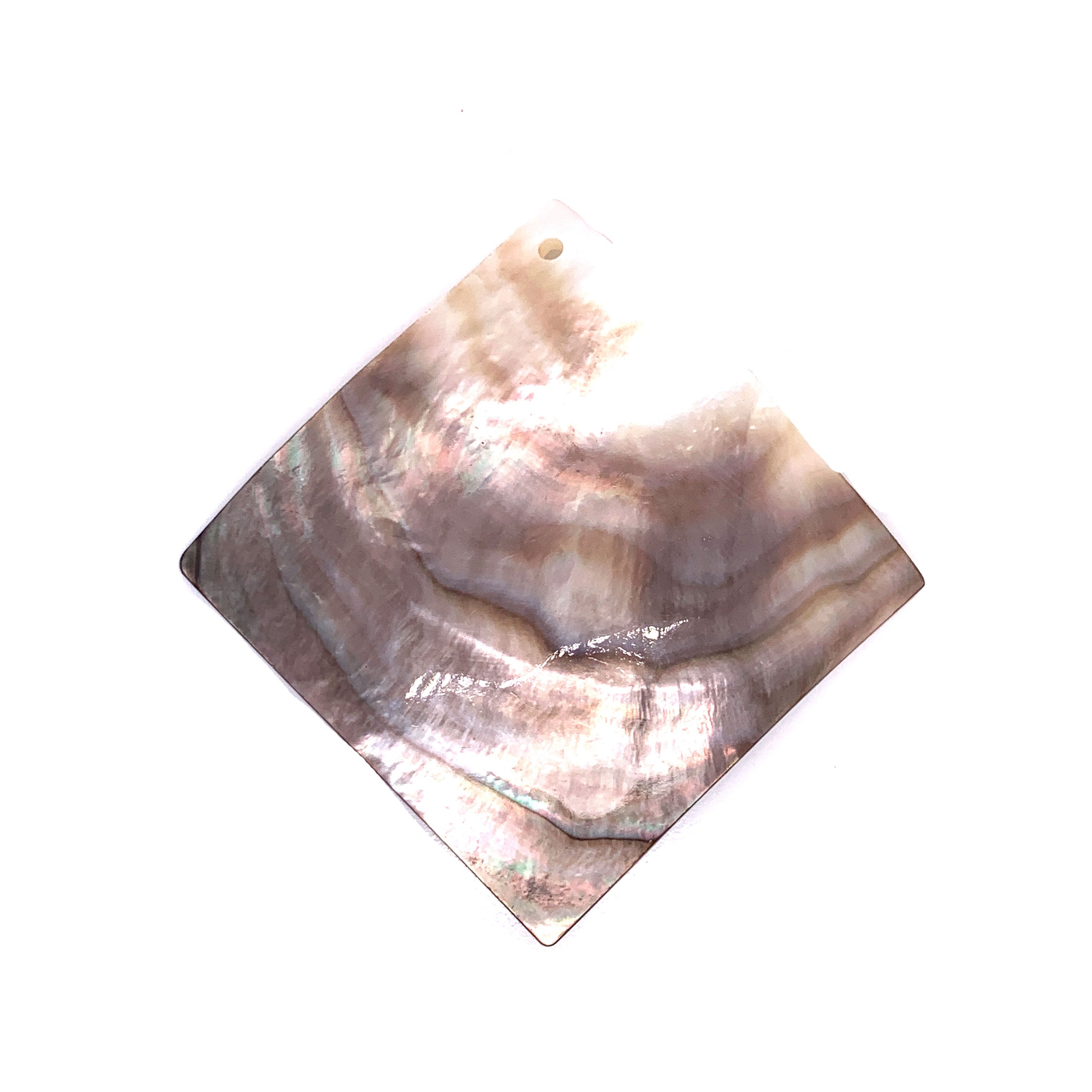 Rhombus Natural Black Shell Pendants
