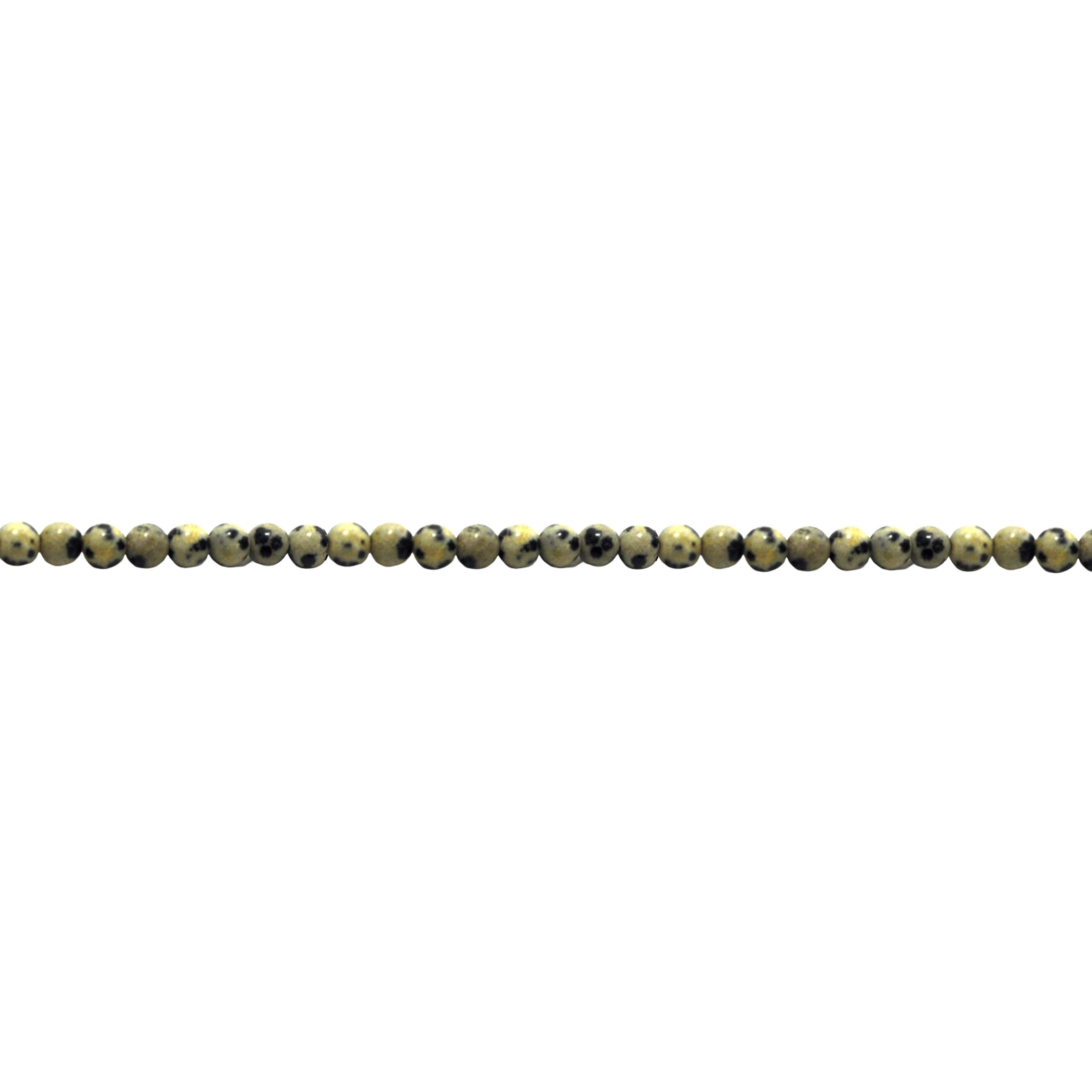Dalmatian Jasper - Round 4mm