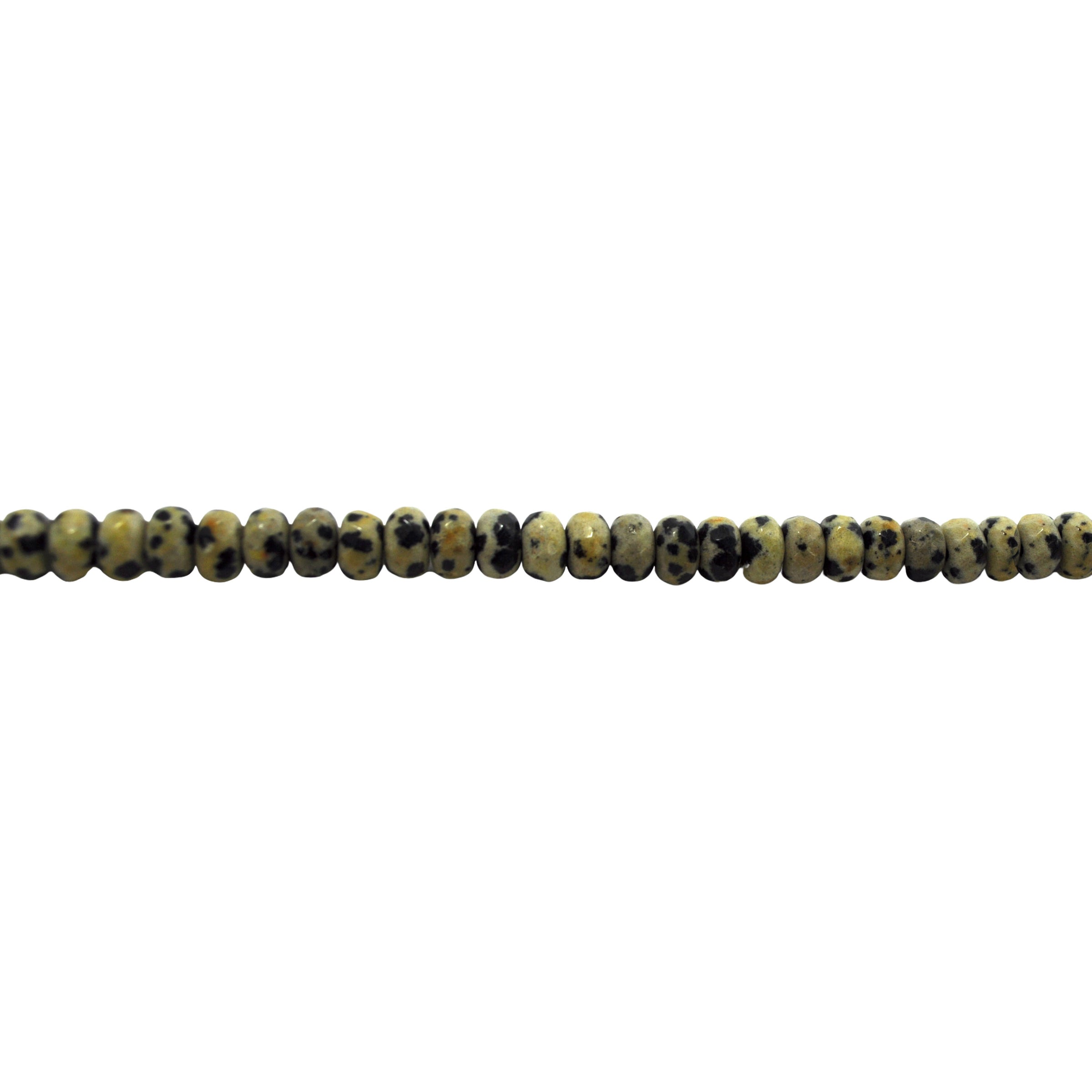 Dalmatian Jasper Faceted Rondelles Beads 8mm