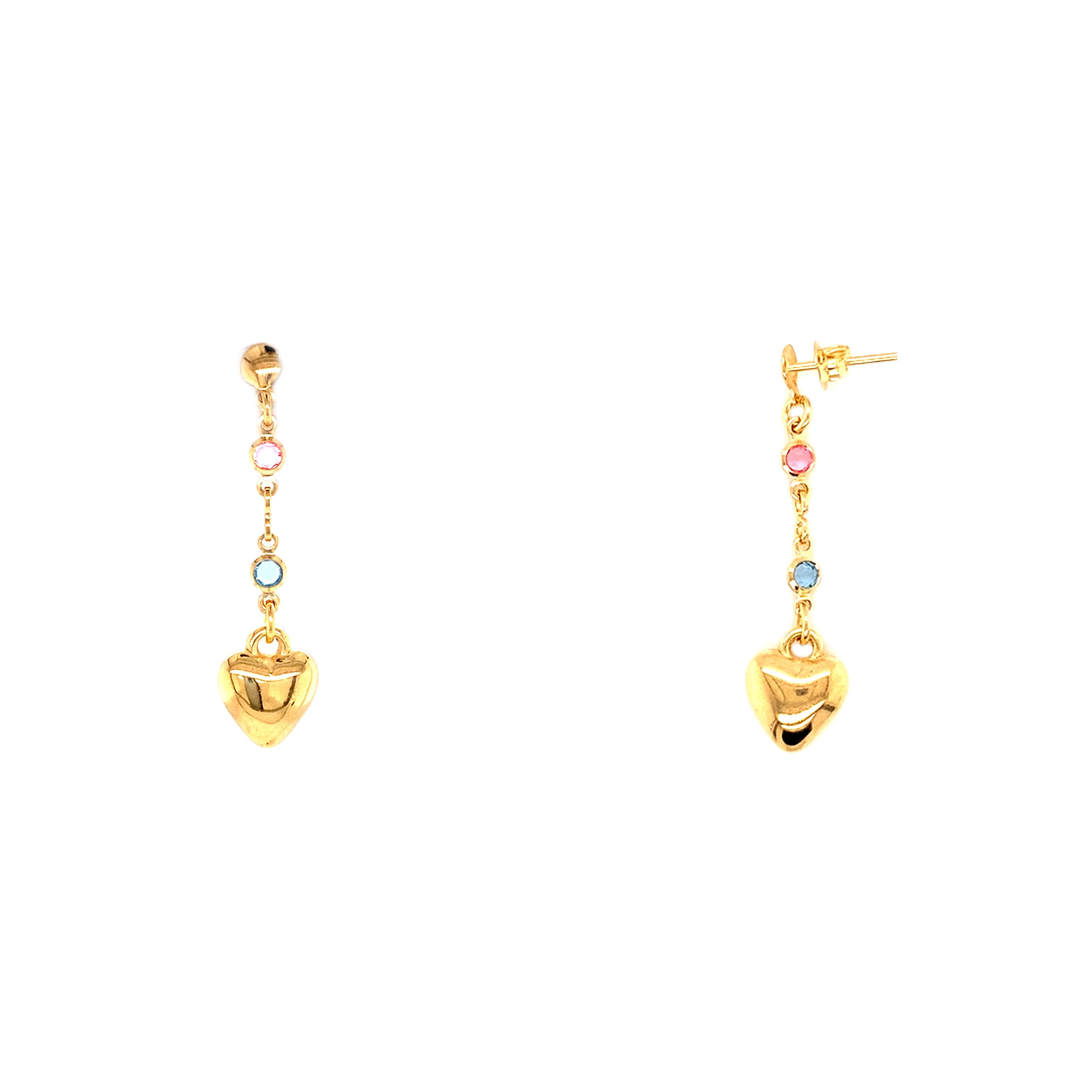 Dangling Heart Earrings 