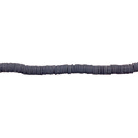 Dark Gray Polymer Clay Heishi Beads 6mm