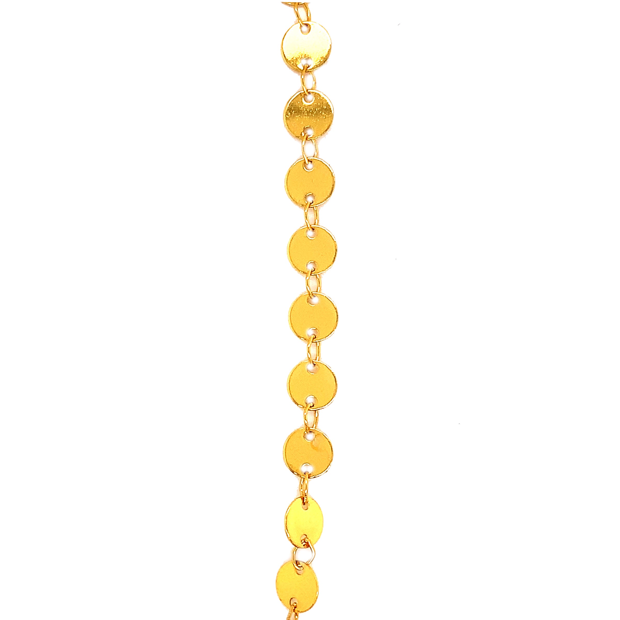 Disc Link Chain - Gold Plated 