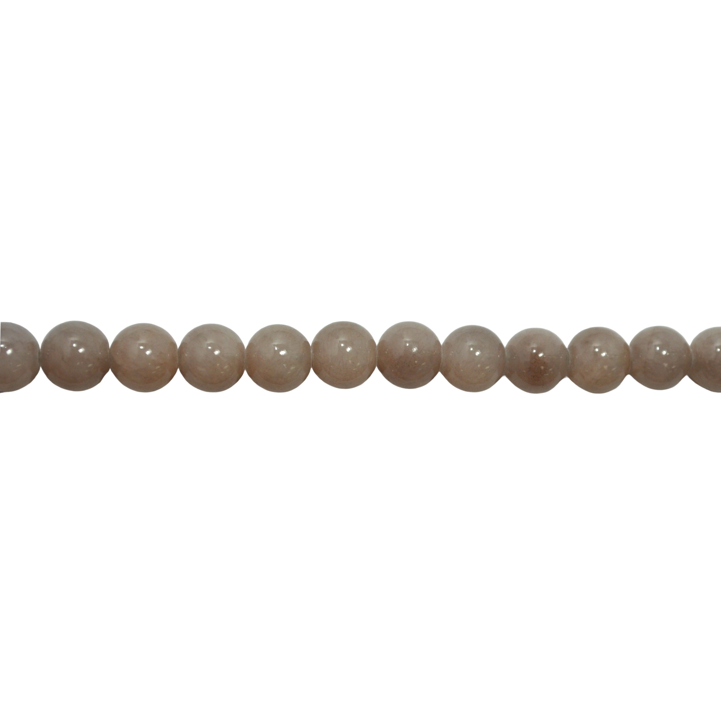 Dove Gray Mashan Jade 10mm - Round