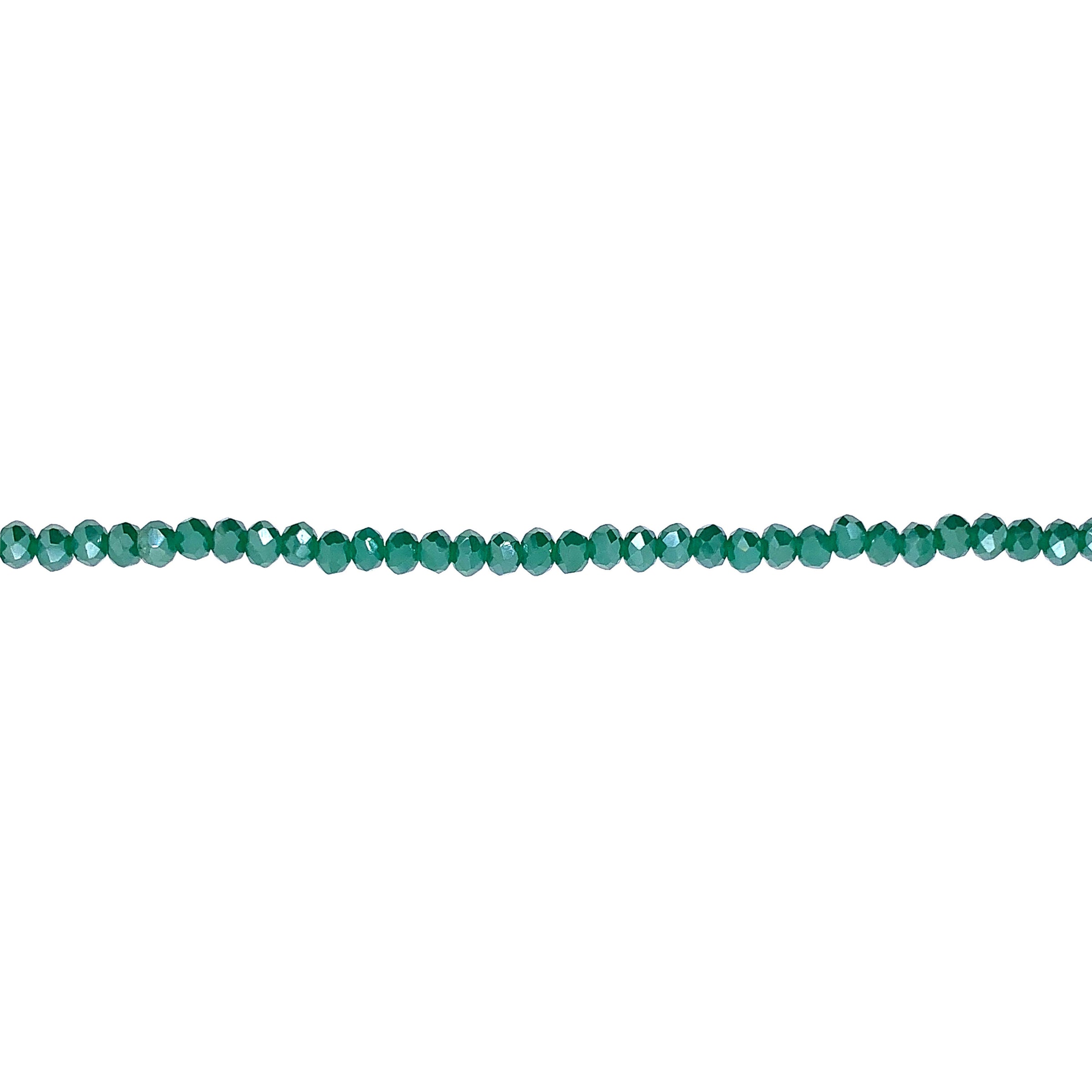 Emerald Green Crystal 4mm - Rondelle