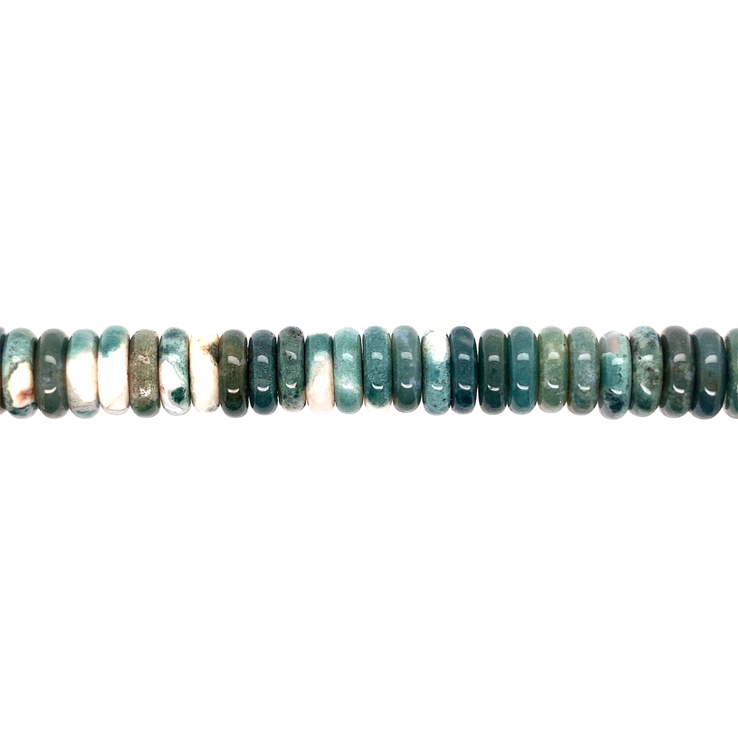 Fancy Jasper Gemstone 12mm - Rondelle