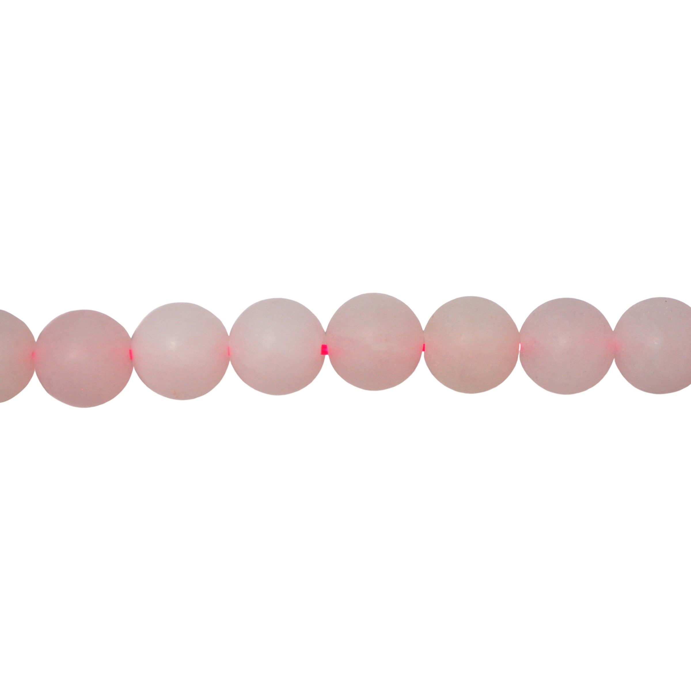 Frosted Rose Quartz Beads