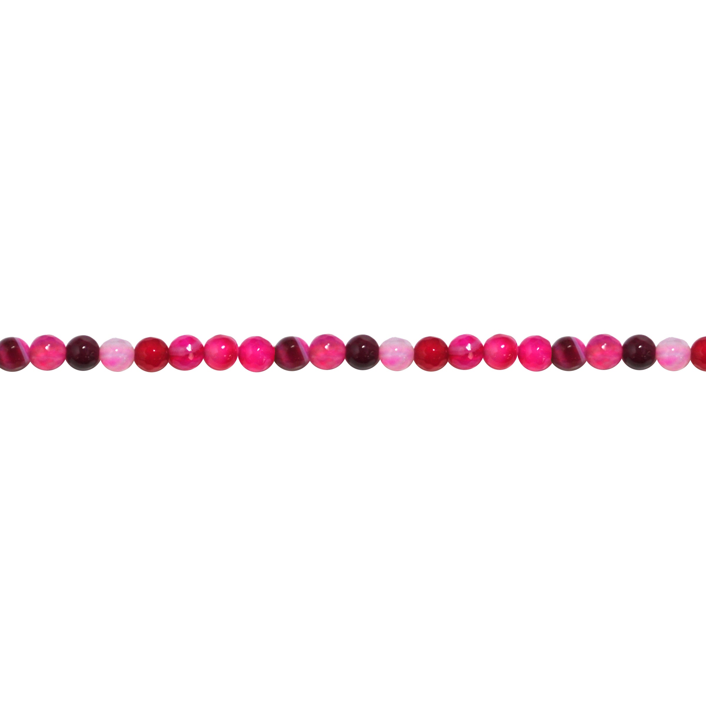 Fuchsia Banded Agate - Faceted