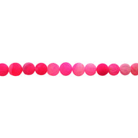 Fuchsia Frosted Cracked Agate Beads