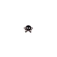 Skull Connector - Black Rhodium Plated