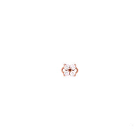 Small Clover Connector - Rose Gold Plated