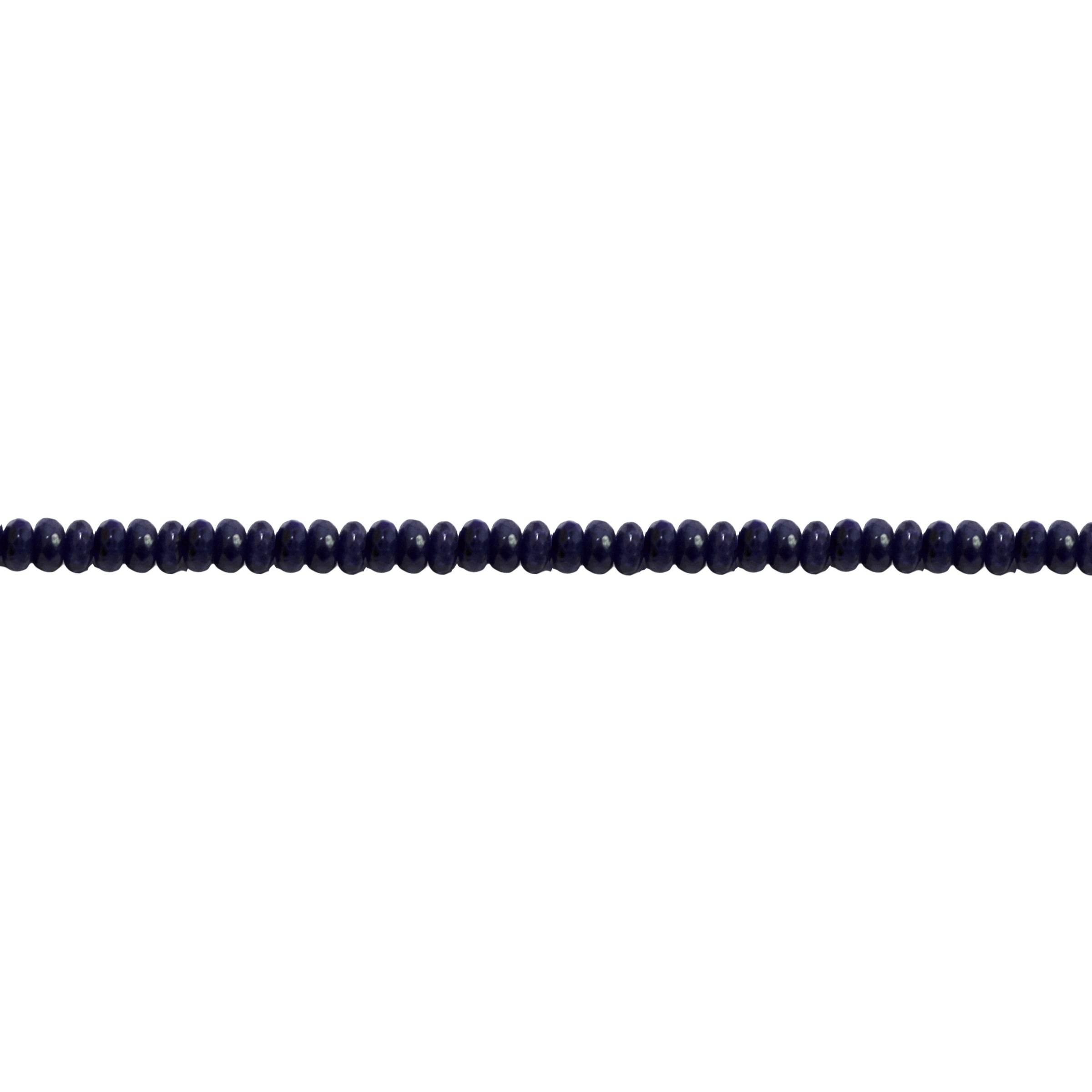 Gold Blue Crystal 4mm - Rondelle
