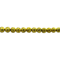 Gold Plated Lava Beads