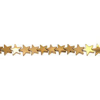Gold Plated Star Hematite Beads 10mm