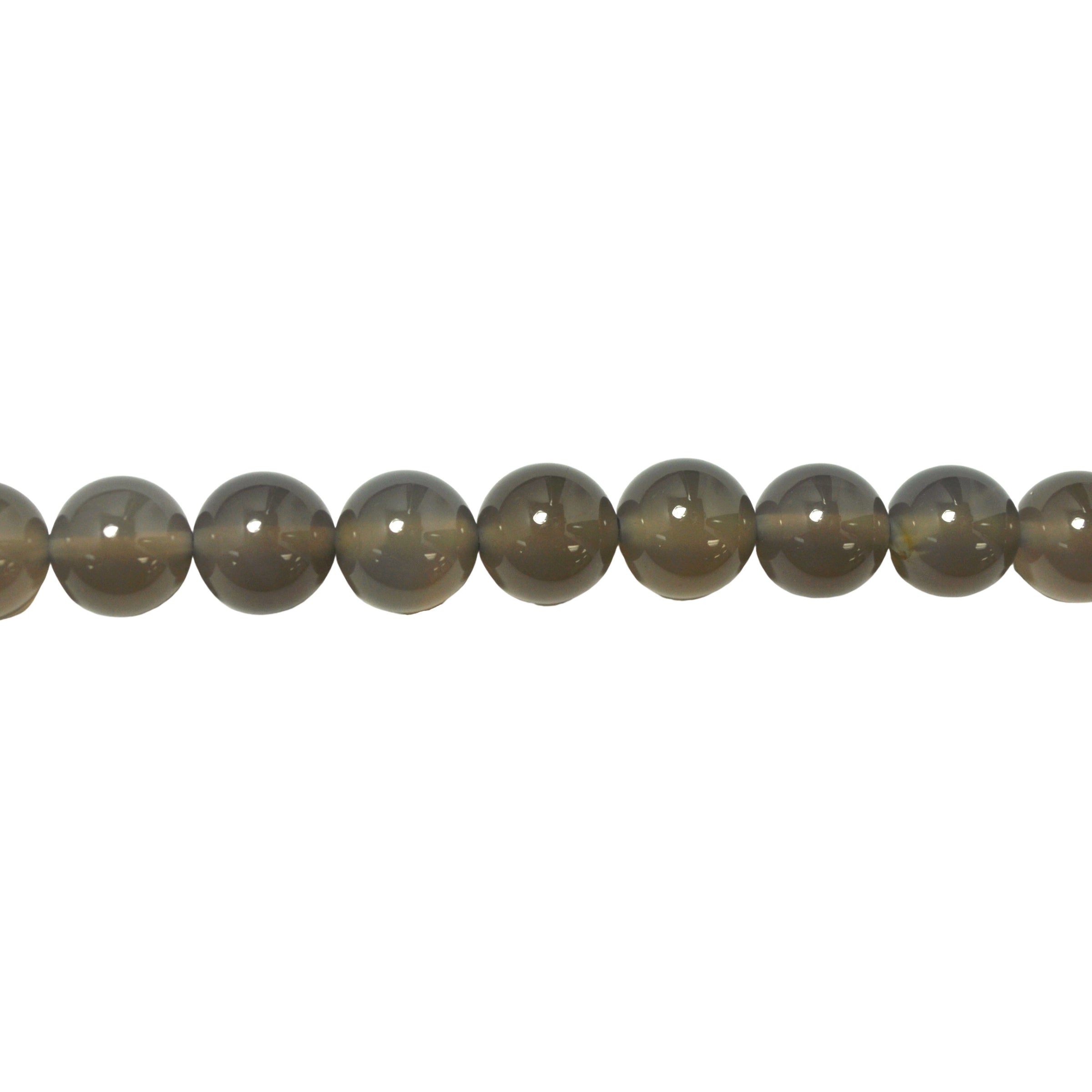 Gray Agate Beads 10mm