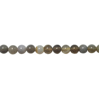 Gray Banded Agate Beads 12mm