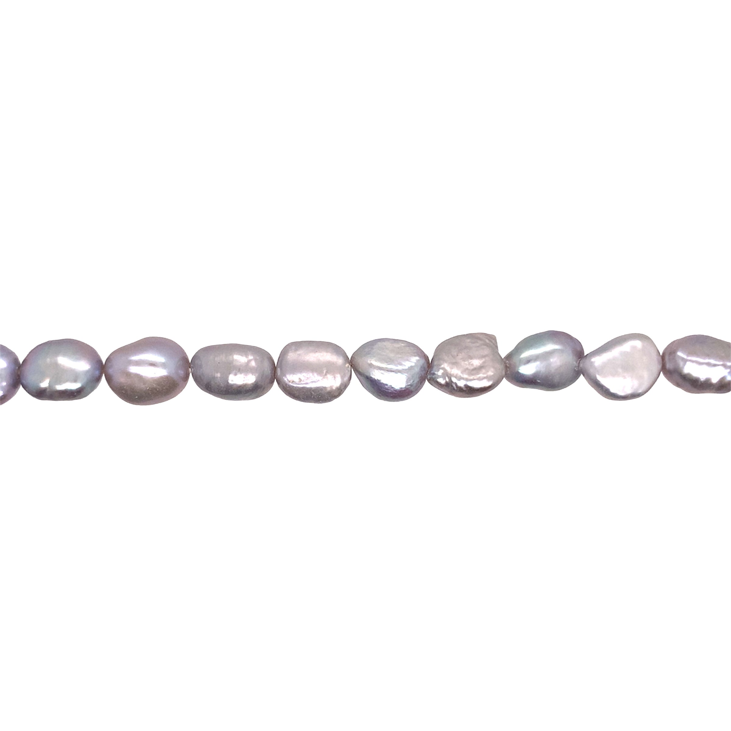 Gray Baroque Freshwater Pearls 10mm