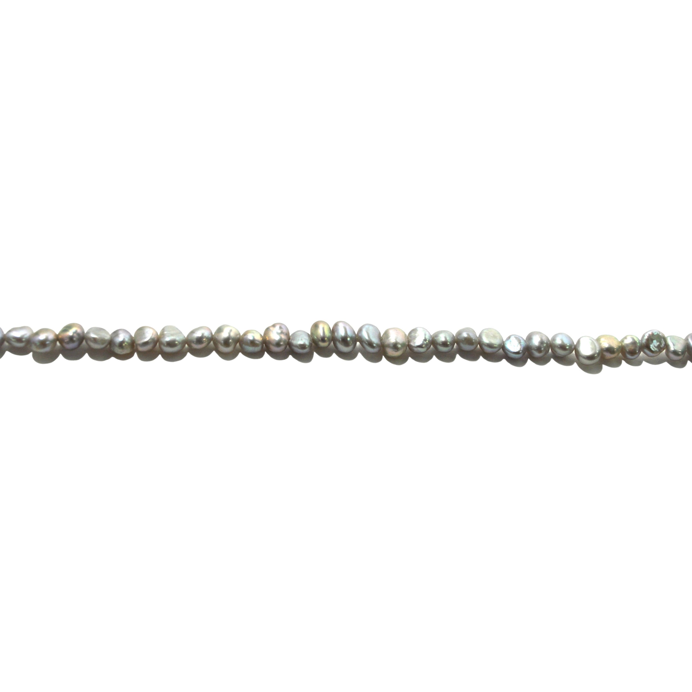 Gray Baroque Freshwater Pearls 6mm