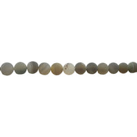 Gray Druzy Agate Beads 12mm