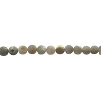 Gray Druzy Agate Round Beads 12mm