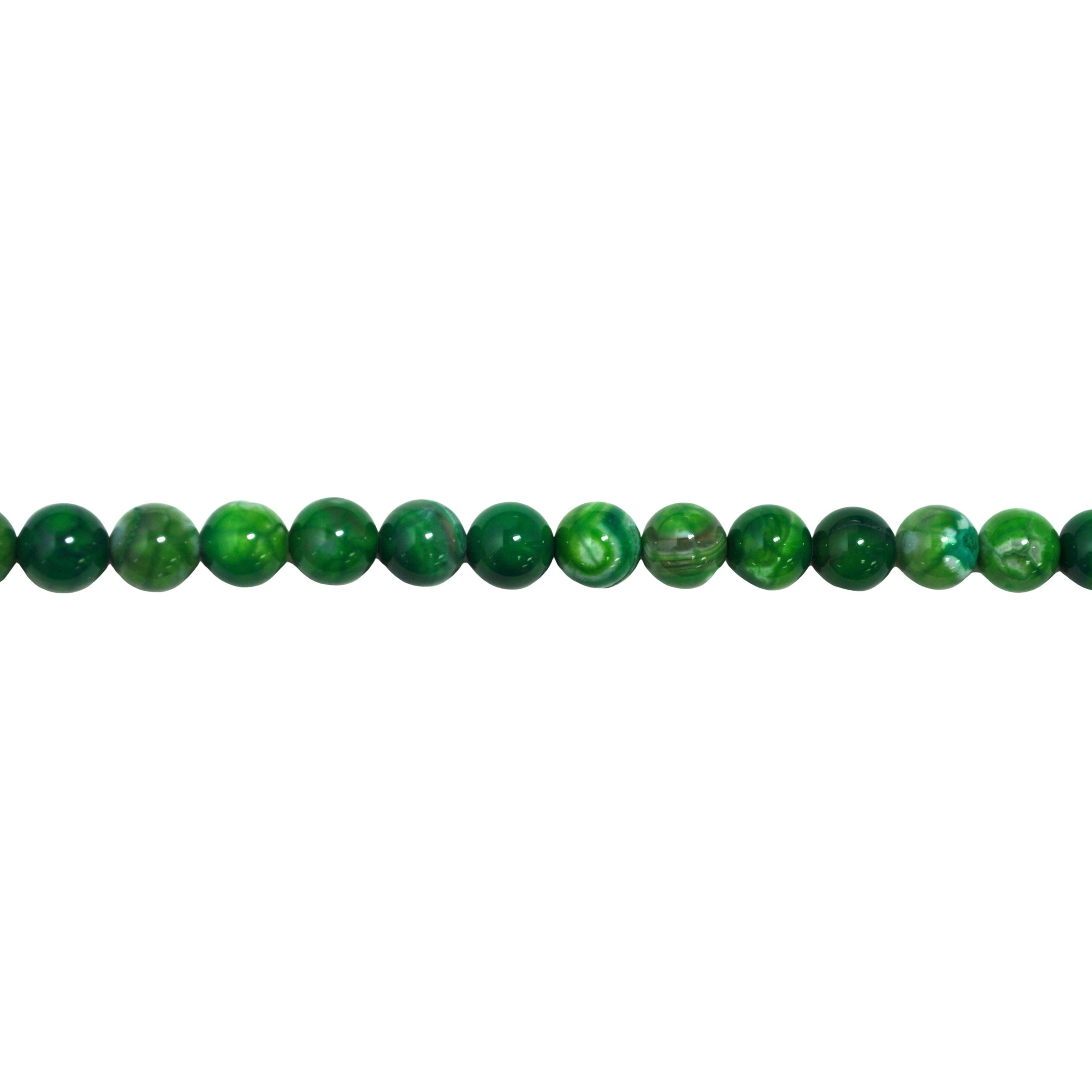 Green Fire Agate 10mm - Round