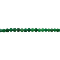 Green Frosted Cracked Agate - Round Beads