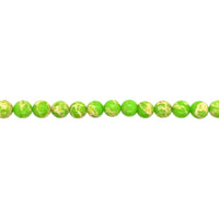 Green Impression Jasper Beads 10mm