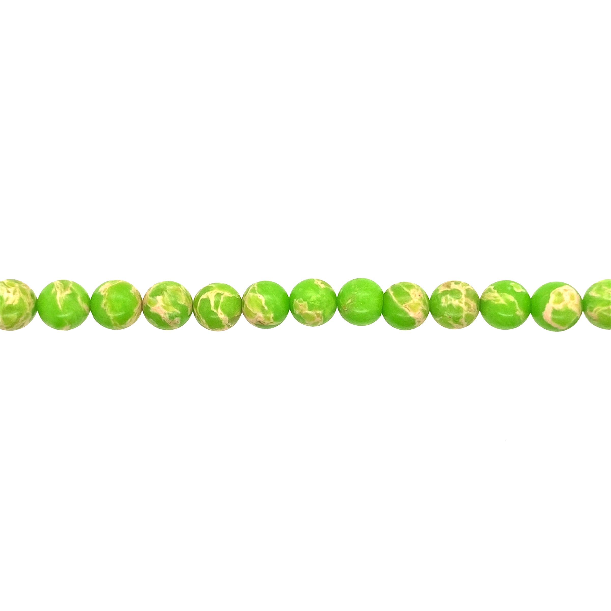 Green Impression Jasper Beads 10mm