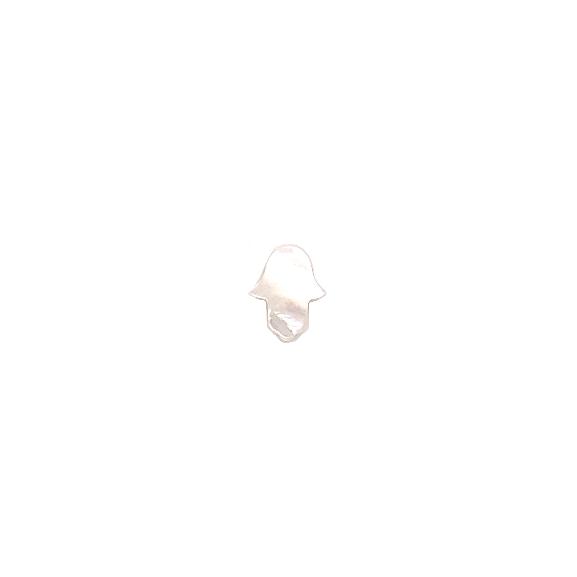 Hamsa White Shell Bead 2mm