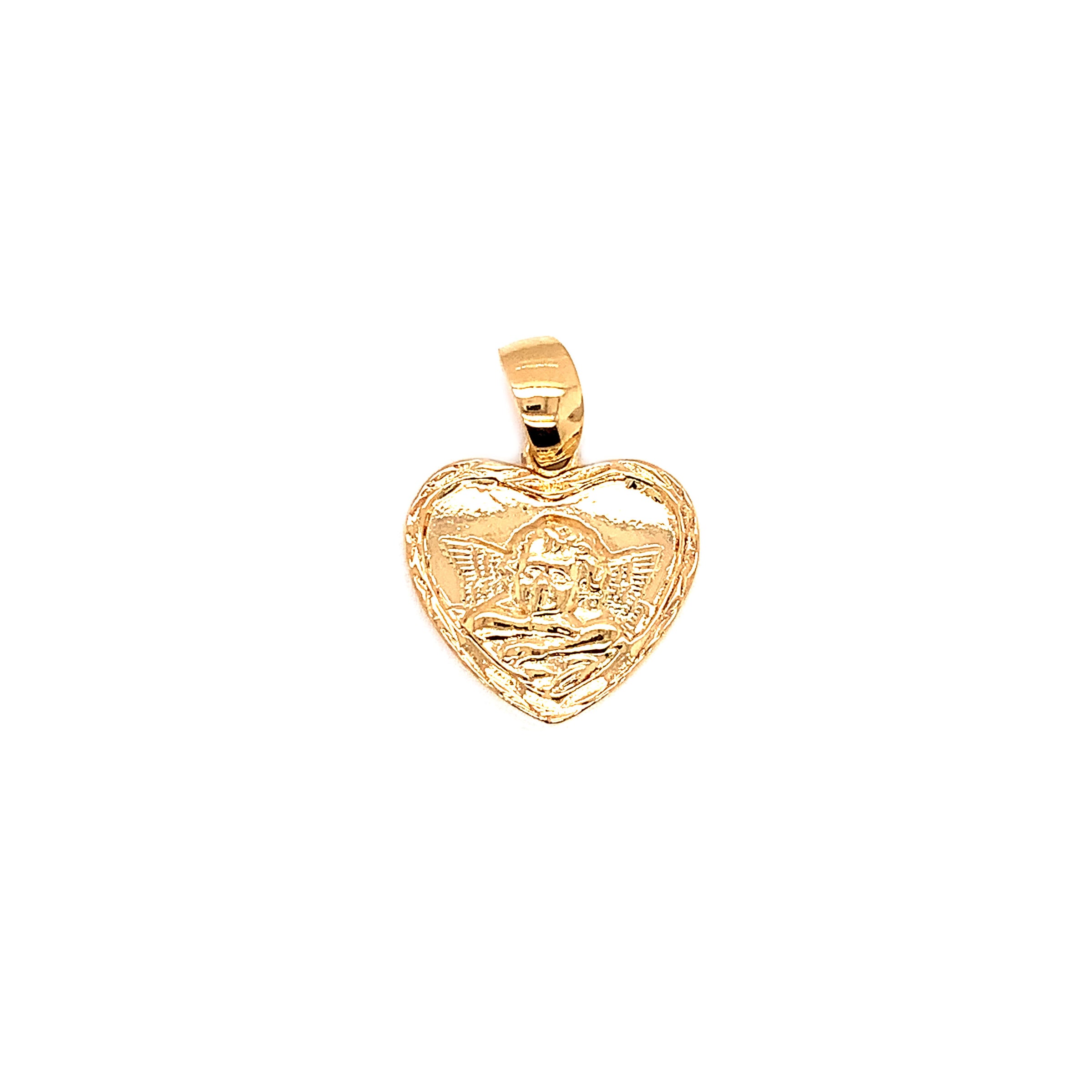 Heart Angel Pendant - Gold Filled
