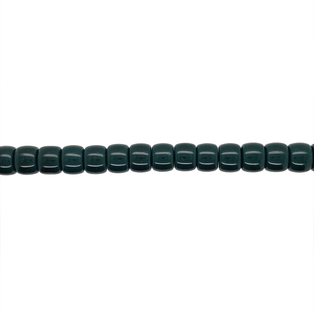 Hunter Green Glass Rondelle 8mm