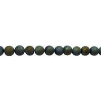 Iridescent Green Natural Ice Quartz Agate - Round 10mm