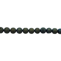 Iridescent Green Natural Ice Quartz Agate - Round Beads 12mm