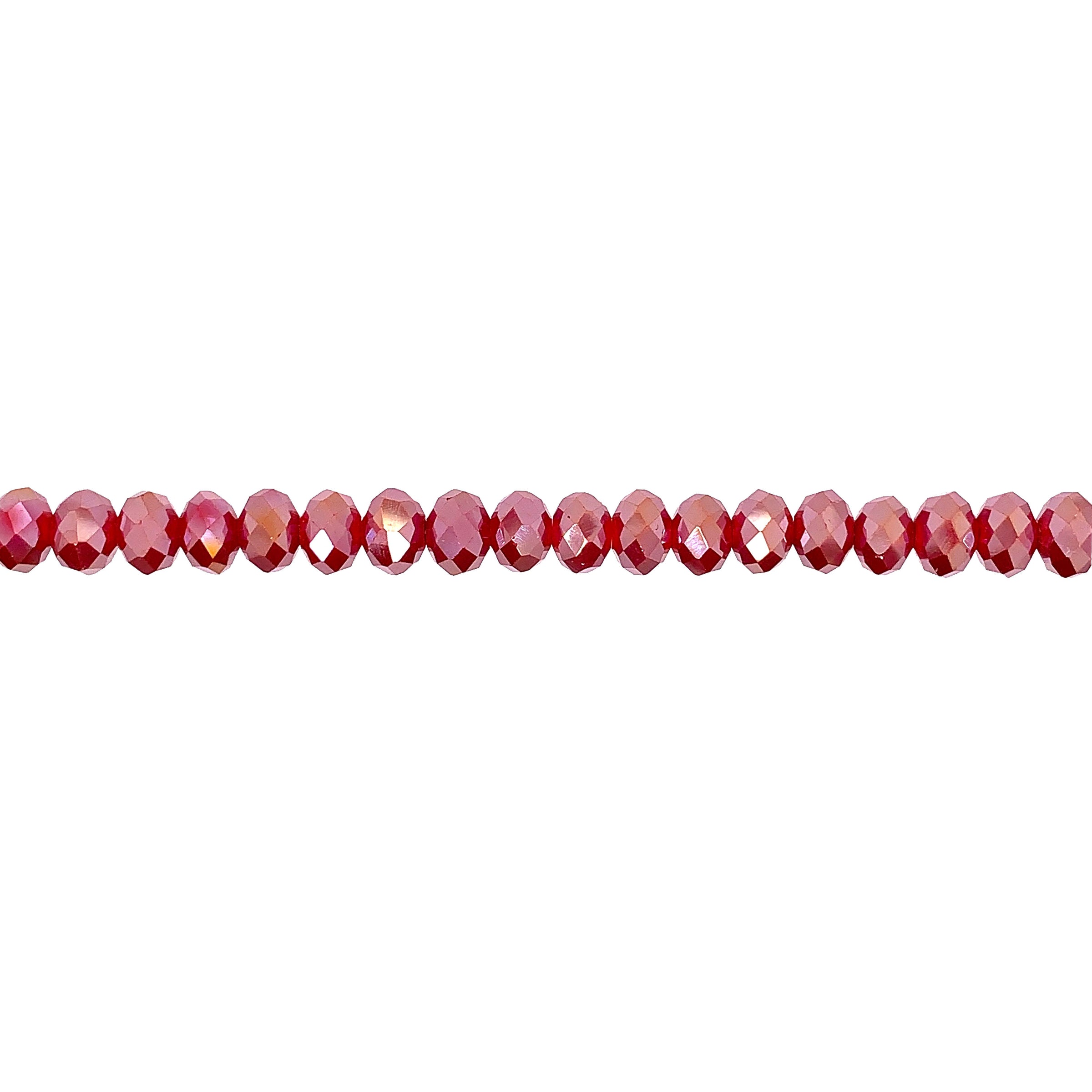 Iridescent Magenta Crystal 6mm - Rondelle